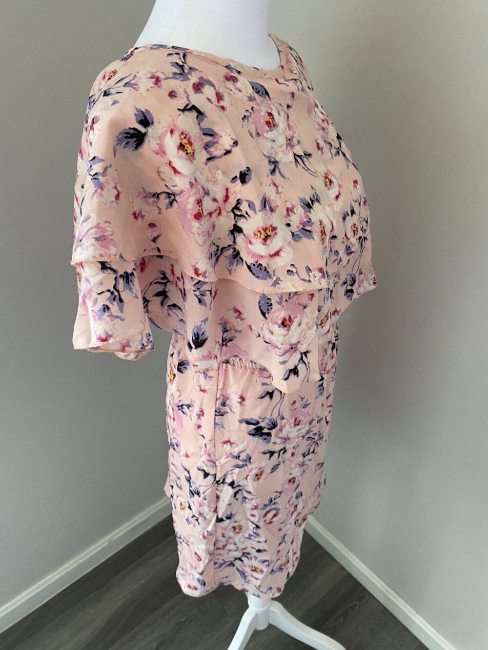 Pink Floral Ruffle Dress - Picture 2 of 6